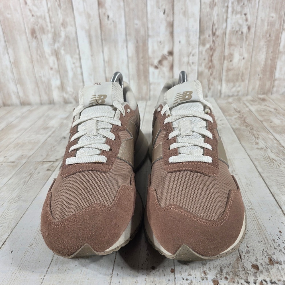 New Balance 237 Womens Mauve Gold Tan Retro‎ Sneakers WS237MSC Size 9.5 - Picture 4 of 8